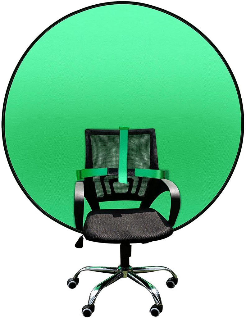 Green Chair Background Screen Foldable Backdrop Cloth for Studio