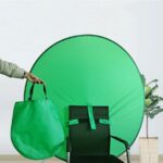 Green Chair Background Screen Foldable Backdrop Cloth for Studio o