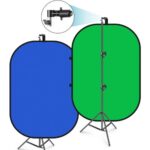 Neewer Collapsible Backdrop Double Sided Pop Out Twist (5 x 7', Blue Green) (7)