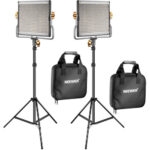 Neewer Bi-Colour 480 LED Video 2-Light Kit with Stands