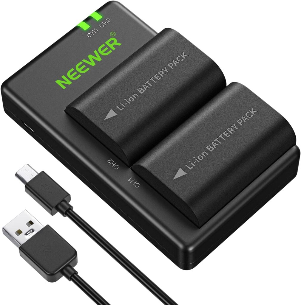Neewer LP-E6 Rechargeable Battery Charger Set for Canon